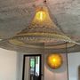 Office design and planning - THEO light made of natural and yellow linen rope, delivered with elect - ADELE VAHN