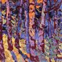 Tapis design - Haunted Woodland 2, Abstract Trees Collection, Zollanvari Super Fine Gabbeh - ZOLLANVARI INTERNATIONAL