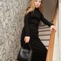Bags and totes - Black vegan leather handbag in seal shape - CARMEN & SIMONE