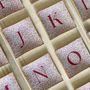 Gifts - Personalized Square Plate Initials 10x10cm - CHITICRIS HANDMADE IN SPAIN