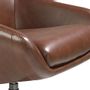 Armchairs - Leather swivel armchair with removable cushion - ANGEL CERDÁ