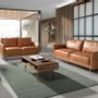 Sofas - 2 seater sofa buffalo brown cowhide leather - ANGEL CERDÁ