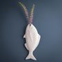 Decorative objects - Bass PETER, perch, fish, China bone, white, porcelain, hand made, vase - KLATT OBJECTS