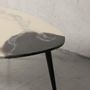 Pièces uniques - Table basse Modern Art blanc-noir, irrégulière, mat - SI DECO