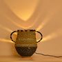 Decorative objects - HAND ON HIP woven pot - dots - GOLDEN EDITIONS