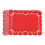 Christmas table settings - Table linen - Christmas Bows Placemats (set of 6 pieces) - ROSEBERRY HOME