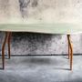 Unique pieces - Milk Green Modern Art Dining Table, Irregular Shape - SI DECO