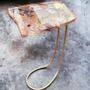 Other tables - Resin Side Table, Irregular form with Natural Flowers - SI DECO