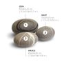 Coussins - Ensemble pouf-pierres pouf en laine feutrée  "Zen" - KATSU STONES