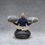 Cushions - Ottoman pouf wool furniture set "Zen" - KATSU STONES