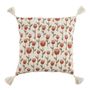 Fabric cushions - COQUELICOT & TULIPE household linen collection - BLANC D'IVOIRE