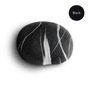 Footrests - Felted ottoman pouf stone "Sea pebble" - KATSU STONES