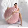 Design objects - Ottoman pouf wool furniture "Pink Dream" - KATSU STONES