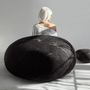 Objets de décoration - Meuble pouf ottoman en laine "Marbre noir" - KATSU STONES
