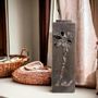 Objets de décoration - Grande bougie noire décorée de verres, parfumée, 60 cm de haut - SI DECO