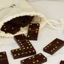 Objets de décoration - Domino fait main en cosses de cacao recyclée - Materialys - MATERIALYS
