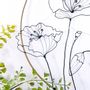 Décorations florales - DECORATION MURALE - COQUELICOT 40 CM-- - O'FIL DES RÊVERIES DE NANA