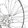 Décorations florales - DECORATION MURALE - MARGUERITE 40 CM-- - O'FIL DES RÊVERIES DE NANA