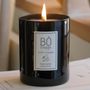 Gifts - English garden candle - Black lacquered glass - 230g - BÔRIVAGE