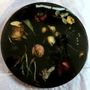 Design objects - Resin serving tray, black with natural flowers - SI DECO