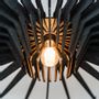 Decorative objects - lamp shade ECLOSION n°6 | black birchwood - KARDUUS
