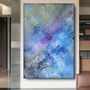Paintings - Paintings Originals Art Gallery Quality - Blue Collection - MOTI ART & DESIGN