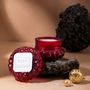 Cadeaux - Bougie parfumée en cristal de macaron SEVA HOME, rouge, lot de 2 - SEVA HOME