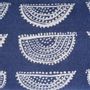 Coussins textile - Coussin lombaire Sérigraphié à la main Sunburst sur l'art MERAKI Gond - NAKI+SSAM