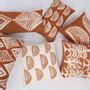 Coussins textile - Coussin lombaire imprimé poisson inspiré de l'art MERAKI Gond. - NAKI + SSAM