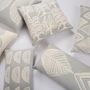 Fabric cushions - MERAKI Gond Art Inspired Saal Tree Hand Screen Printed Square Pillow - NAKI + SSAM