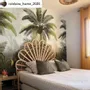 Beds - Flower-shaped rattan headboard - DALIA - HYDILE