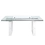 Dining Tables - Rectangular tempered glass extending dining table - ANGEL CERDÁ