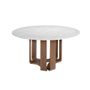 Tables Salle à Manger - Table à manger ronde marbre porcelaine - ANGEL CERDÁ