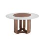 Dining Tables - Round porcelain marble dining table - ANGEL CERDÁ