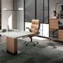 Office seating - Brown leatherette swivel office chairBrown leatherette swivel office chair - ANGEL CERDÁ