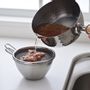 Kitchen utensils - 500 ml stainless steel bowl with handle - And/YOSHIKAWA collection - ABINGPLUS
