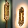 Wall lamps - Kahy - Gold brass wall lamp; ornamental light; designer wall lamp - MAEVE