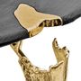 Consoles - Fólia Console - Gold and pinewood console; organic design; console for entryway - MAEVE