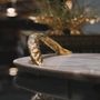 Trays - Rozu - Calacatta Marble Tray: Elegant Design with Brass Hardware - MAEVE
