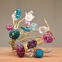Cadeaux - Bracelet plaqué or verre Murano artisan travaillé aun chalumeau - CHAMA NAVARRO