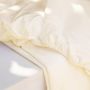 Linens - Off White Percale Fitted Sheet - MORE COTTONS