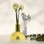 Vases - Yellow Glass and stone vase for flowers, Cochlea della Metamorfosi n°1 - COKI
