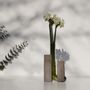 Vases - Grey glass and stone vase for flowers, Cochlea della Metamorfosi n°2 - COKI