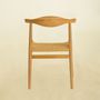 Chairs - Teak & straw chair - NAGOYA - JOE SAYEGH PARIS
