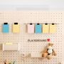 Decorative objects - Mobile wooden pegboard on wheels - QUARK
