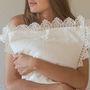 Comforters and pillows - Pillowcase with Sicily lace - ONCE MILANO