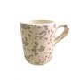 Tea and coffee accessories - 9cm Terracotta and Enamelled Mug - Splashed Line - LOLIVA FOOD MOOD