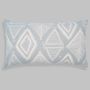 Fabric cushions - MERAKI Gond art inspired arabesque pattern hand screen printed lumbar - NAKI + SSAM