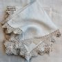 Table linen - Napkin with Sicily lace - ONCE MILANO