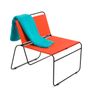 Lawn chairs - ARMCHAIR\” THE DUO\” MANDARIN 100% COTTON OUTDOOR - COULEURS DE PEAU
